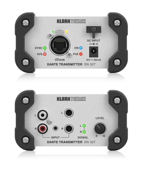 Конвертер KLARK TEKNIK DN 30T аналогового стереосигнала в Dante