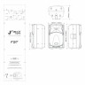 FBT JMAXX 112A -  двухполосная, активная акустическая система, НЧ 700 Вт + ВЧ 200 ВТ, 58Гц-20кГц, 131