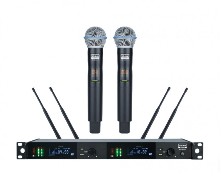XLINE MD-262A-D(NEW) Радиосистема c 2-мя ручными передатчиками