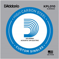 Струна одиночная D'ADDARIO KPL010 для акустической и электрогитары 0.010