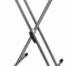 Стойка клавишная Х-образная GEWA Keyboard Stand Silver Grey с двойными ногами