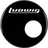 LUDWIG LW6624 24" пластик для бас-барабана, фронтальный, с отверсием
