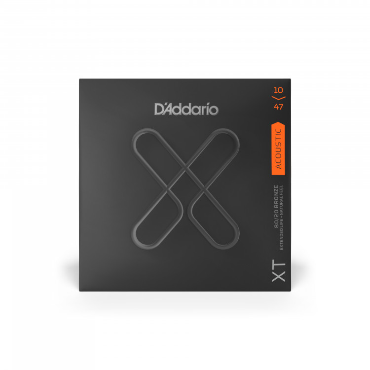 Струны для акустической гитары D'ADDARIO XTABR1047 бронза 80/20, 10-47