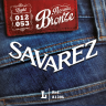 Струны для акустических гитар SAVAREZ A130L Acoustic Bronze (12-16-24-32-42-53) легкого натяжения