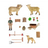 Набор фигурок животных MASAI MARA ММ205-071 серии "На ферме": Ферма игрушка 17 пр.