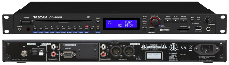 Медиаплеер Tascam CD-400U CD/SD/USB устройств c FM/AM тюнером