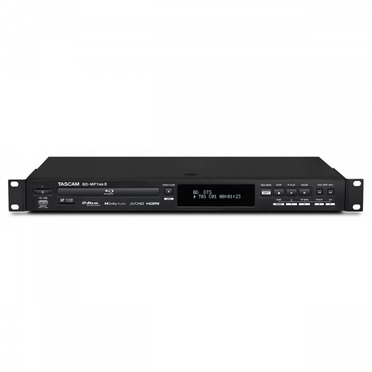 Мультимедиа плеер Tascam BD-MP1 MKII Blu-ray, DVD, CD, SD карт, USB