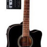 Tenson D10 CE Dreadnought Cutaway Black электроакустическая гитара
