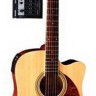 Tenson D10 CE Dreadnought Cutaway Natural электроакустическая гитара