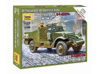 Сборная модель ZVEZDA Бронетранспортер М-3 "Скаут" с пулемётом, 1/100