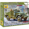Сборная модель ZVEZDA Бронетранспортер М-3 "Скаут" с пулемётом, 1/100
