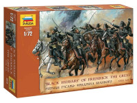 Сборные солдатики ZVEZDA Чёрные гусары Фридриха Великого, 1/72