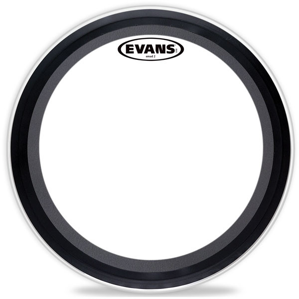 EVANS BD22EMAD 22' EMAD CLEAR BASS однослойный прозрачный пластик, 22'
