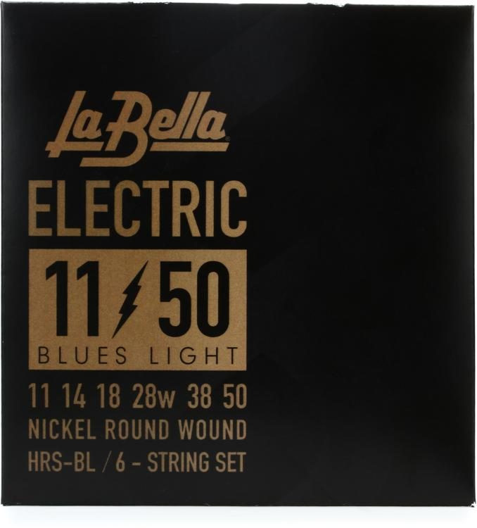Струны для электрогитары (11-50), LA BELLA HRS-BL, натяжение среднее