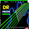 Струны для электрогитар люминесцентные DR NGE- 9-42 NEON GREEN