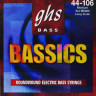GHS M6000 44-106 Medium Bassics струны для 4-струнной бас-гитары