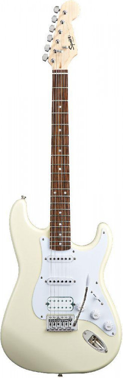 Электрогитара FENDER (V) SQUIER BULLET TREM HSS AWT, HSS, цвет белый