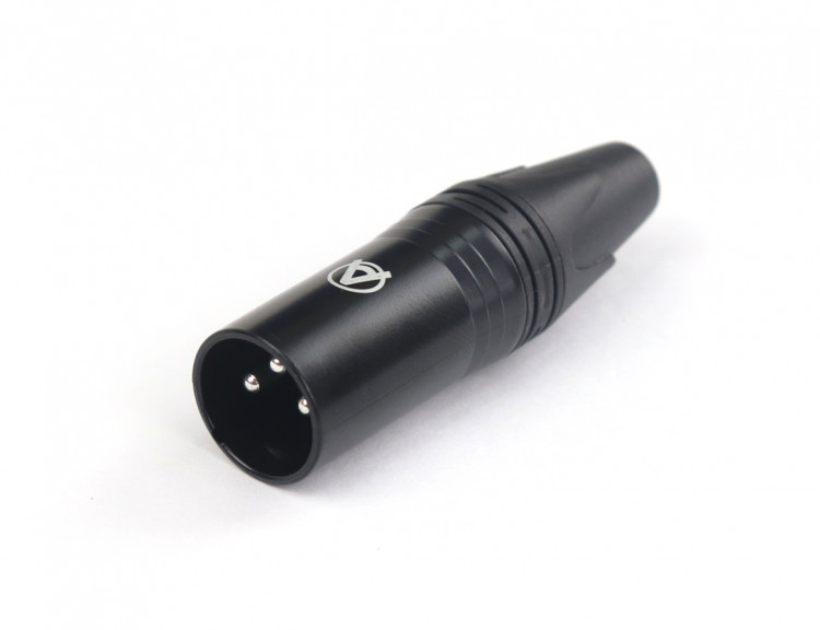 Кабельный разъем AuraSonics XN3M-B 3-контактный XLR male