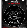 Пэд для занятий 12" KINGDO DRUM PAD BLACK с рисунком