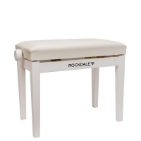 Банкетка ROCKDALE RHAPSODY 130 WHITE с регулировкой высоты