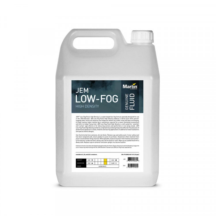 Жидкость для генераторов дыма MARTIN JEM Low-Fog, High Density 5L высокой плотности
